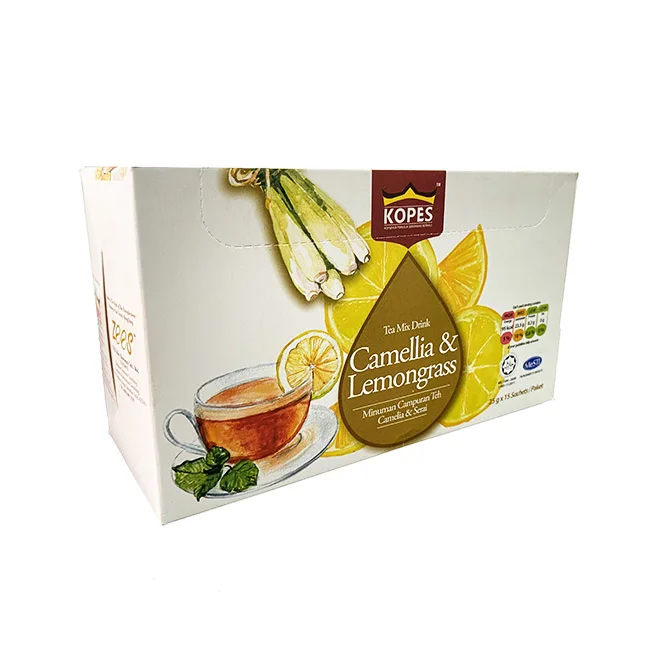 Premium Quality Herbal Tea Camelia & Lemongrass Tea Mix Drink Beauty Healthy Tea Ready Mix [25g x 15 Sachets]