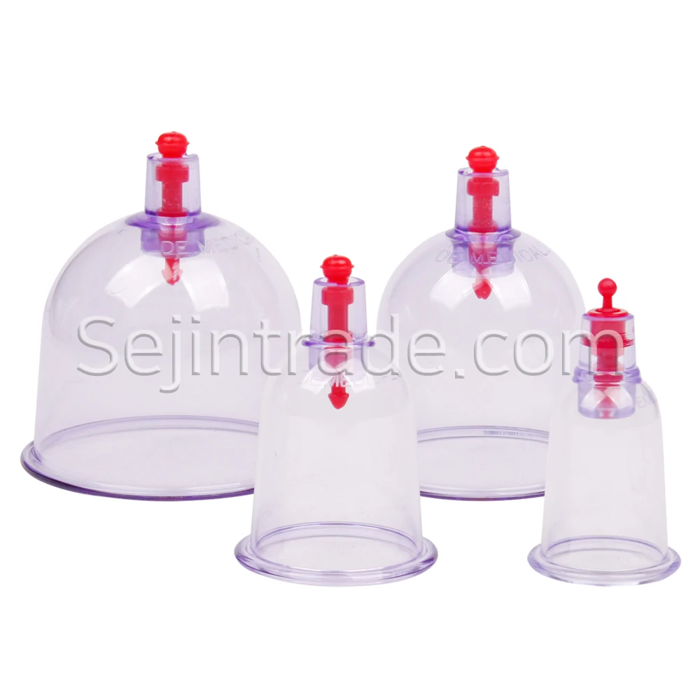 DE Traditional Korea Cupping Cups Hijam High Quality Massage Plastic Disposable  Therapy Set  Health Care Body (500pcs/box)