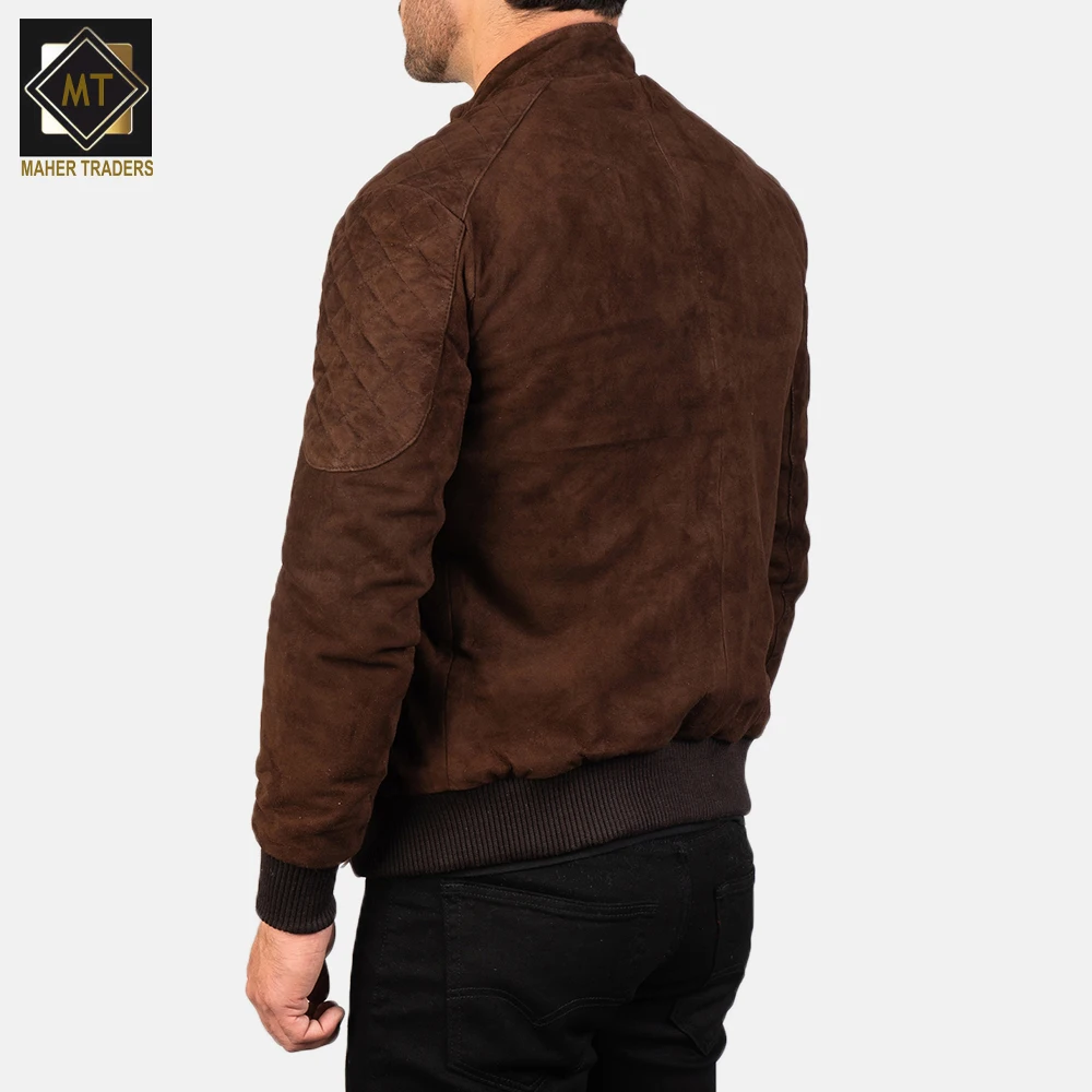 2021 Модные мужские кожаные куртки осенняя замшевая однотонная куртка популярная простая повседневная бархатная мужская куртка.