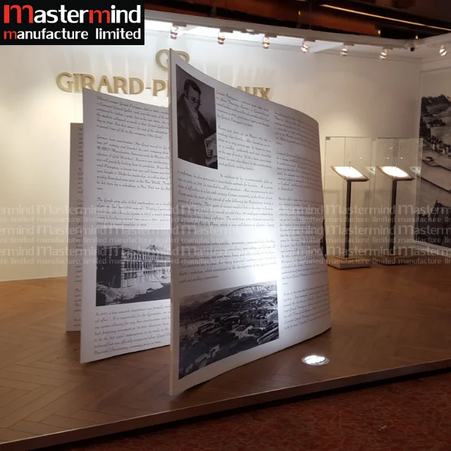 Customized Luxury MDF Wooden Display Showcase Cabinet Counter Tower Furniture Retail Fixtures for Watch Roadshow Event