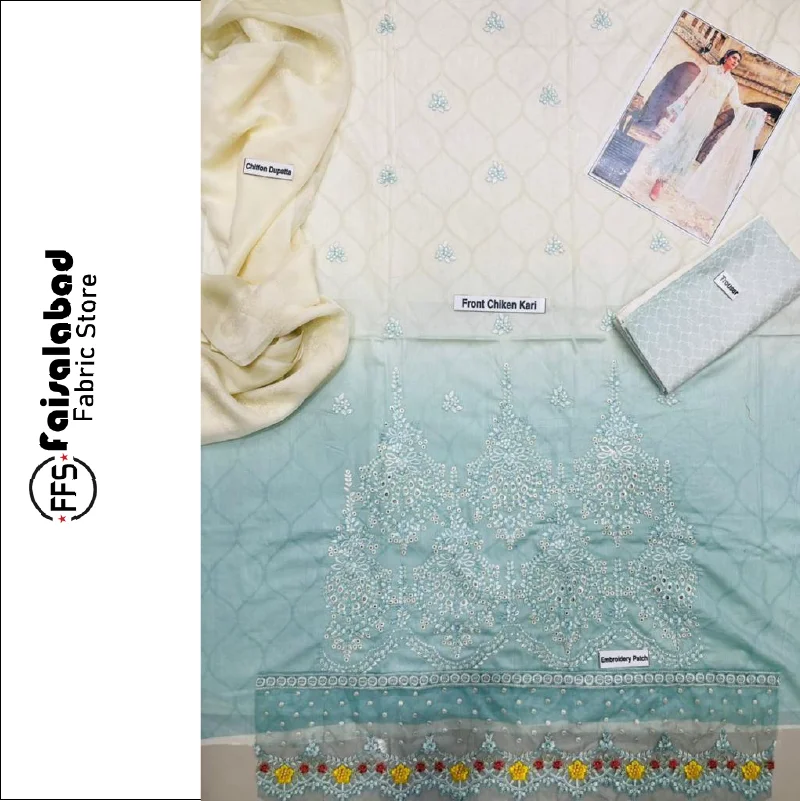  Сшитые вышитые Южноазиатские тканевые костюмы сальвар камиз и пакистанские шифоновые с принтом для женщин