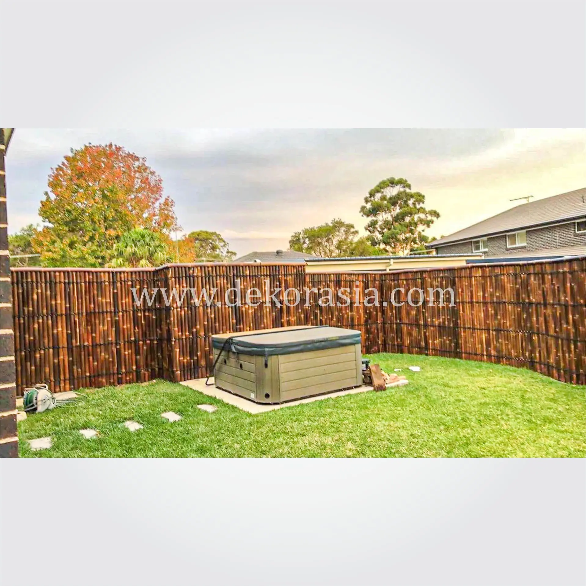 Black Bamboo Fence Black Bamboo Indonesia, Bamboo Screening Garden Buildings Fencing Trellis & Gates Fence Panels
