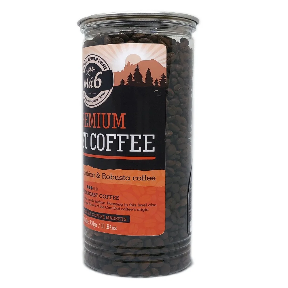 High Quality 24 months MEDIUM ROAST Sugar-Free MA 6 COFFEE - ARABICA & ROBUSTA - PREMIUM - WHOLE BEAN From Vietnam