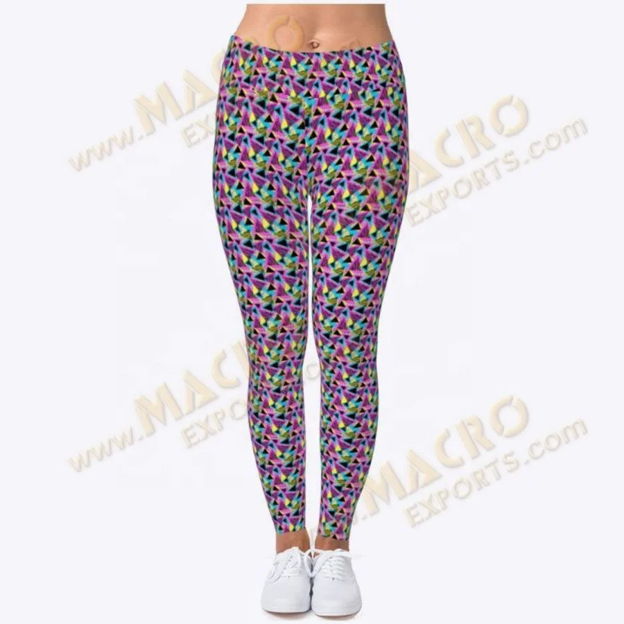 Wholesale High Quality Women Digital Printed Running Tights Fashion Mesh Yoga Pants print workout leggings Wholesale sublimation