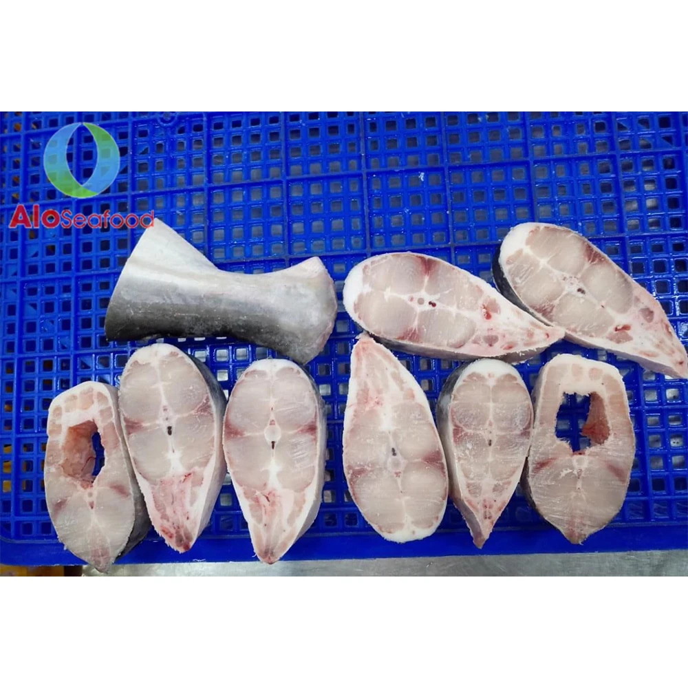 Frozen Fish Pangasius Steak tail bone in and skin on with best price from Vietnam
