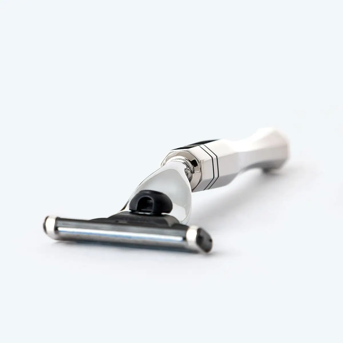  Безопасная бритва Mach 3 edge с латунной ручкой Классическая двухсторонняя логотипом под заказ