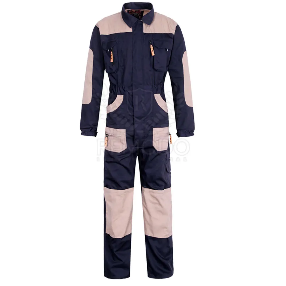 100% Polyester Coveralls with reflective tape working wear suits