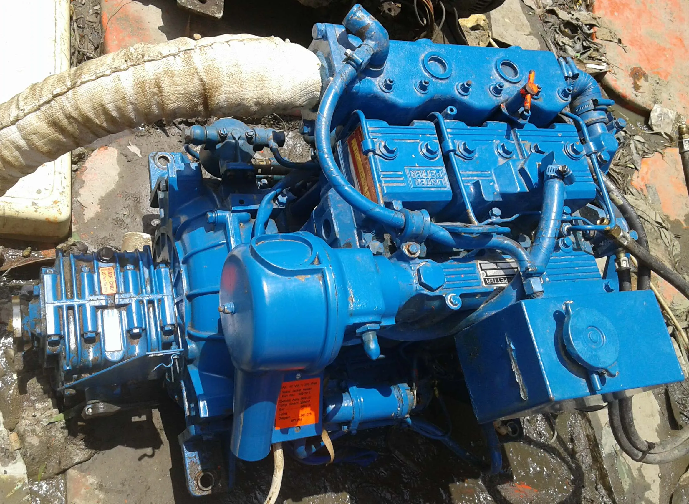 Лучшее качество лодка морской дизельный двигатель inboard Lister Petter LPW3 Inboard спасательный Бангладеш