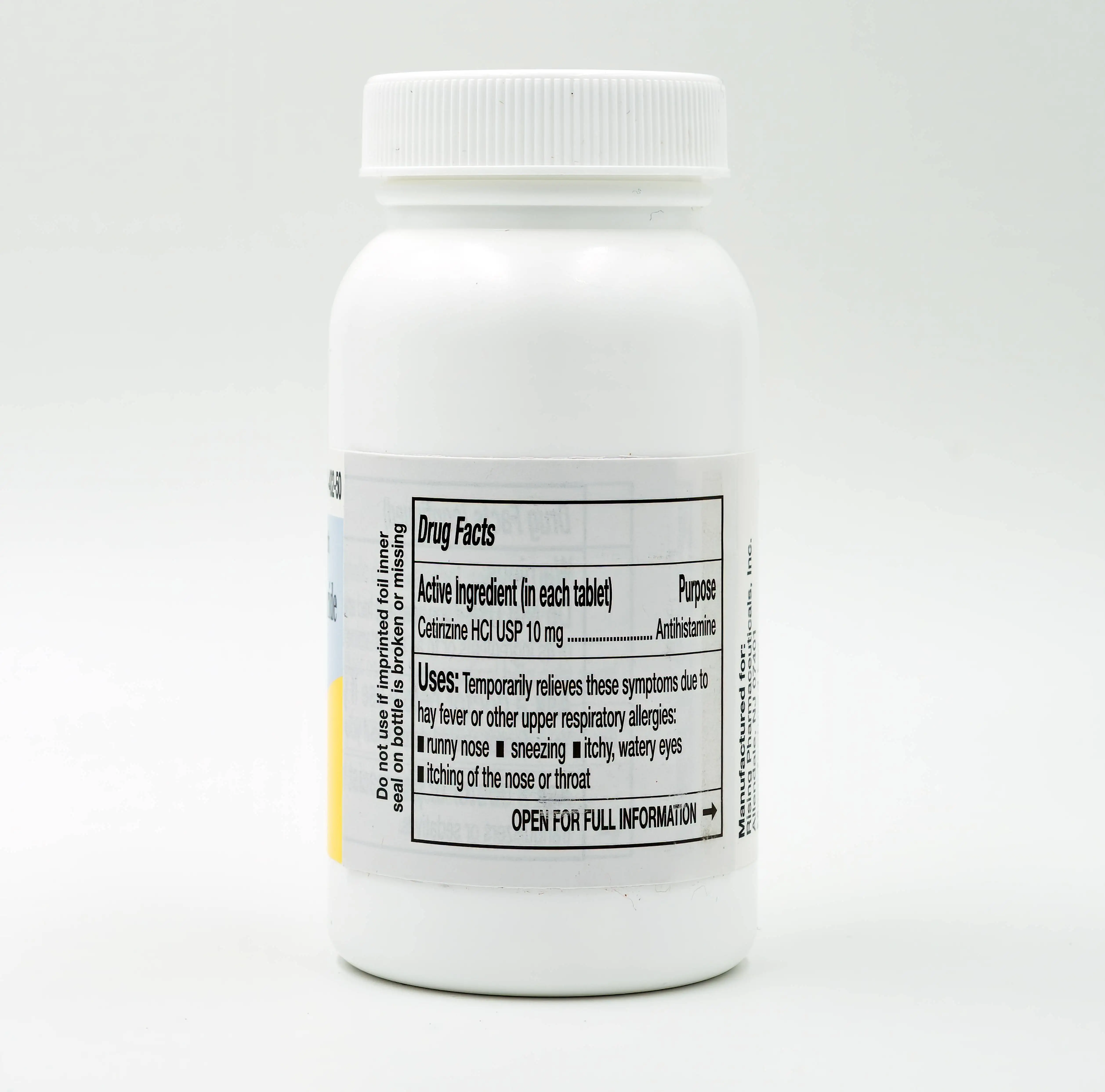 
Cetirizine HCL 10 mg Antihistamine Seasonal Allergy - 500 tablets - Original Prescription Strength (6 Years & Older) 