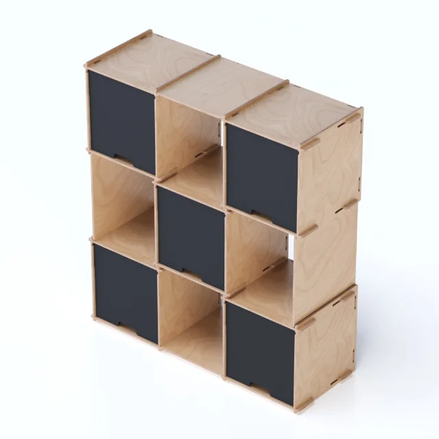 Top Quality Italian Customizable 110x120cm Interlocking Modular Wall with Shelves for Home Decor