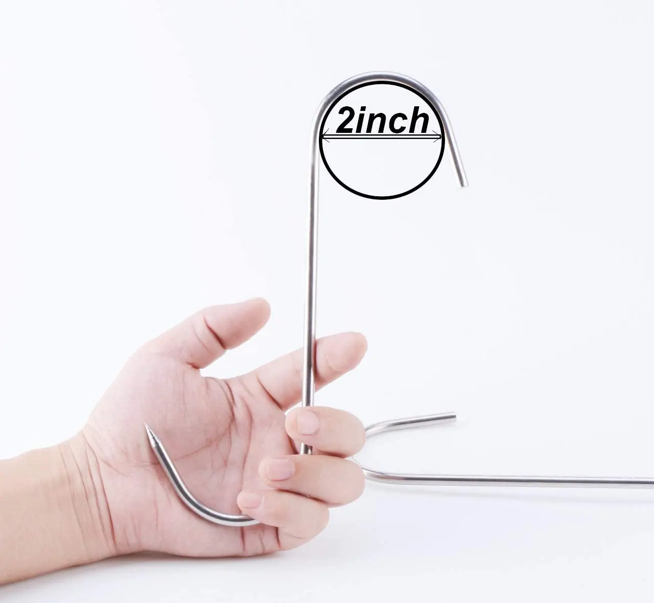 10 Inch 8mm Thick Stainless Steel  Meat S Hooks