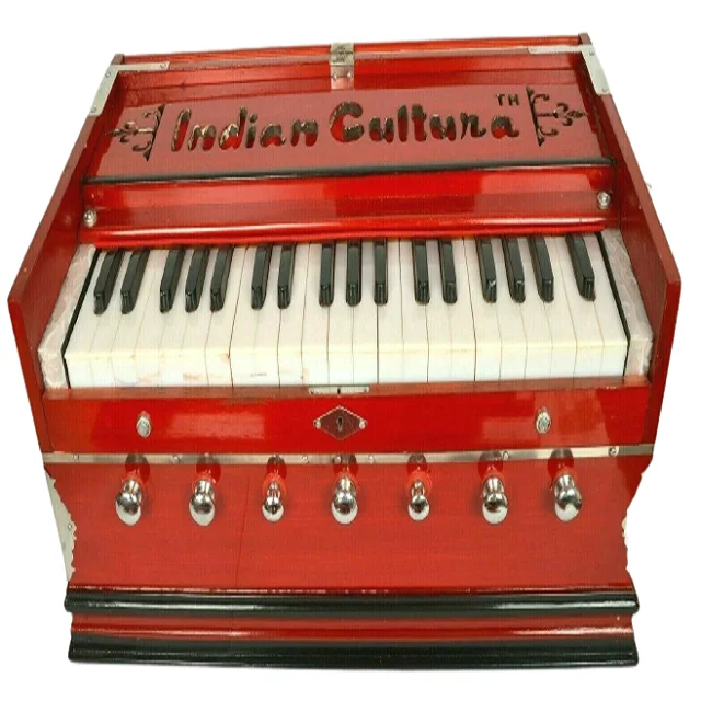 Harmonium 7 Stopper Double Bellow High Class Sound Laying Style Harmonium 39 Key 3.25 Octave Harmonium Long Sustain Sound