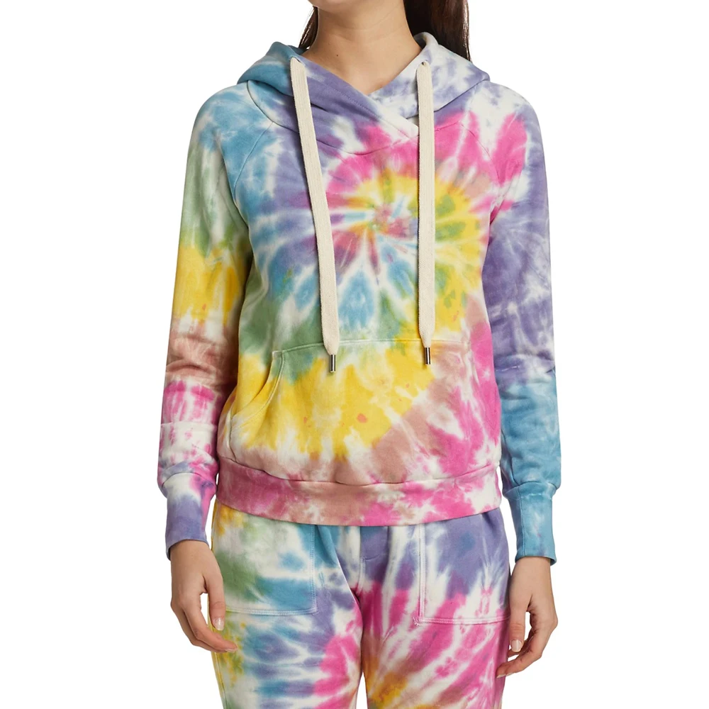 Street Wear Women Tie Dye Winter Hoodies