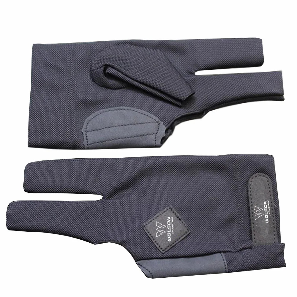 New 3-Finger Open Right Left Snooker Gloves Durable Spandex Billiards Shooter Cue Glove Pool Table Cue Case Included Men Women