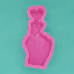 Korean Heart Finger I Love You Vector Silhouette Decal  Sticker Vinyl Pin Stencil Resin Frame LOVE MOLD