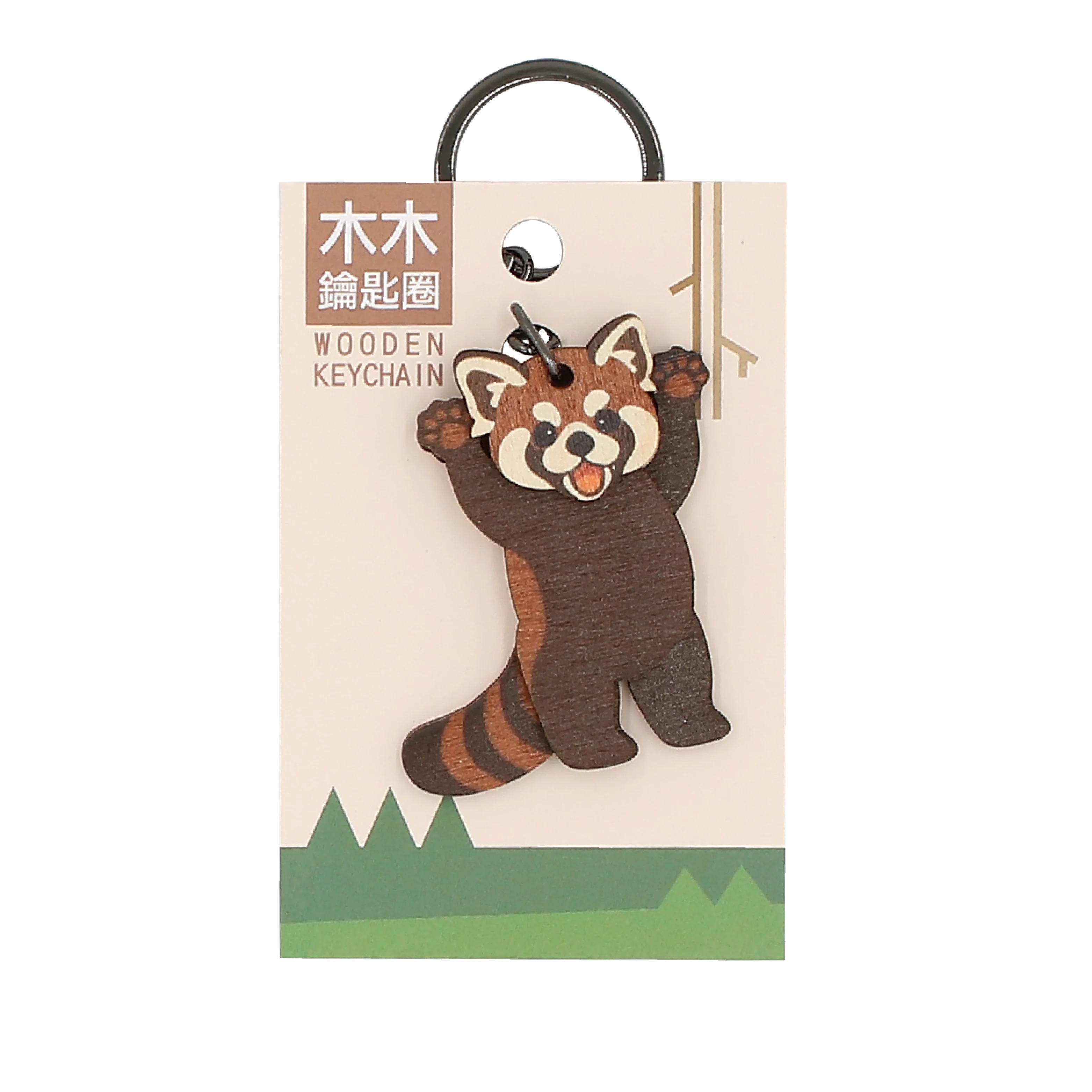 Енот 3D деревянный брелок сувениры для тематического парка зоопарка