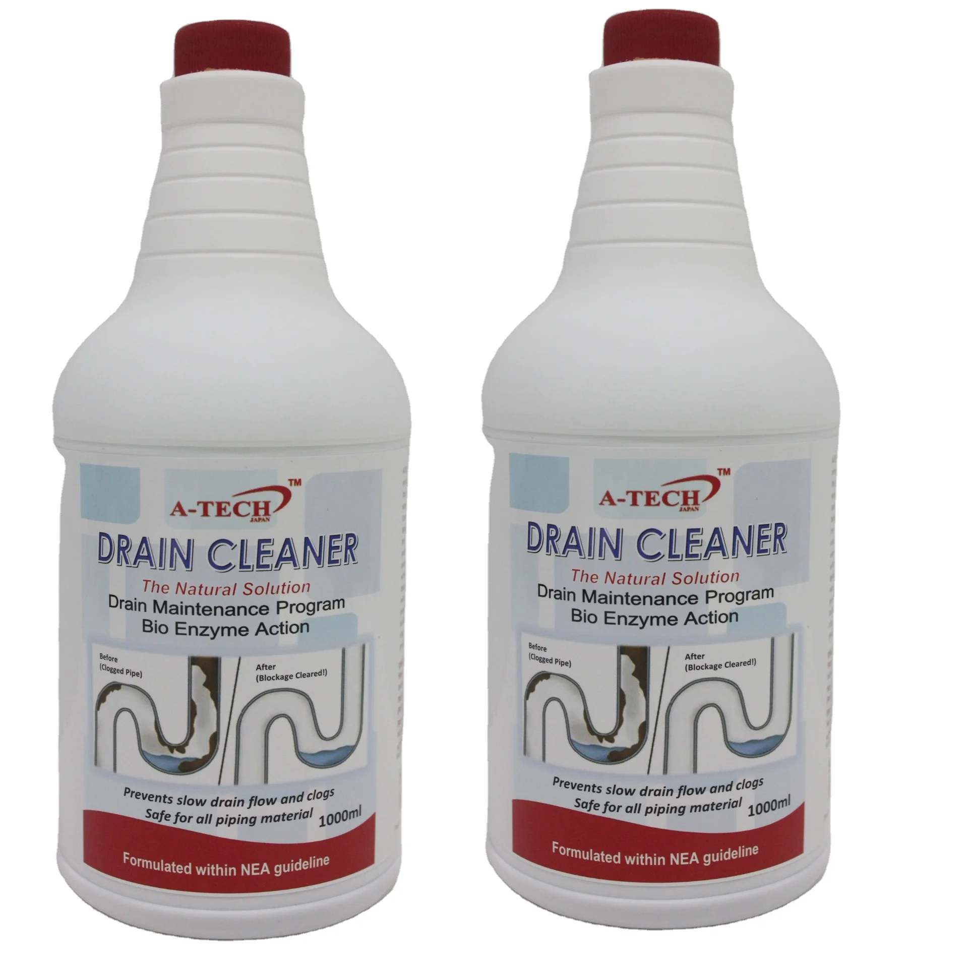 Cleaning Tool Non Toxic Powder Shape Drain Cleaner Safe For All Piping Material With Caustic Ingredients Made in Japan