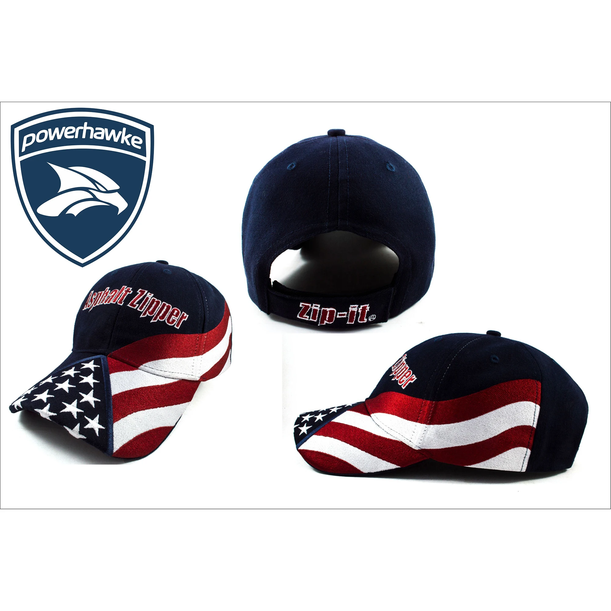 
Custom USA Cap with Embroidery OEM custom made embroidered logo High quality hat 6 panel baseball cap 