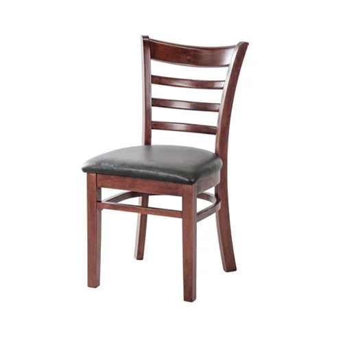 MKLD Wood Ladder Back Chair European Beech Wood Ladder Back Indoor Classic Heavy Duty Uv Finish Side Chair