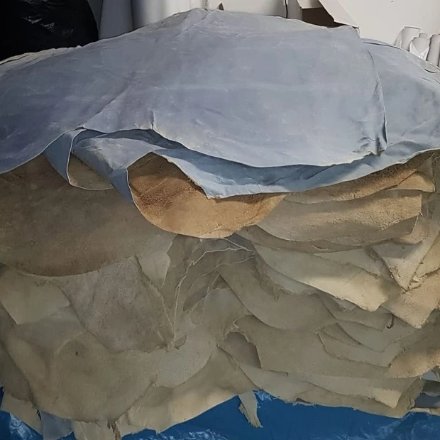 Wet Blue Leather Pieces