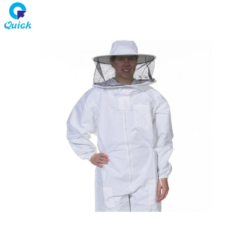Cotton Full Body Beekeeping Clothing Veil Hood Hat Anti-Bee Coat Special Custom Made Top Quality Beekeeping Bee Suit