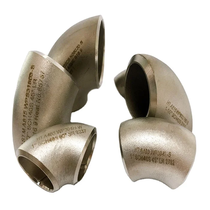 ASME B16.9 бесшовная углеродистая сталь ASTM A420 WPL3 Стальной Локоть с коротким радиусом