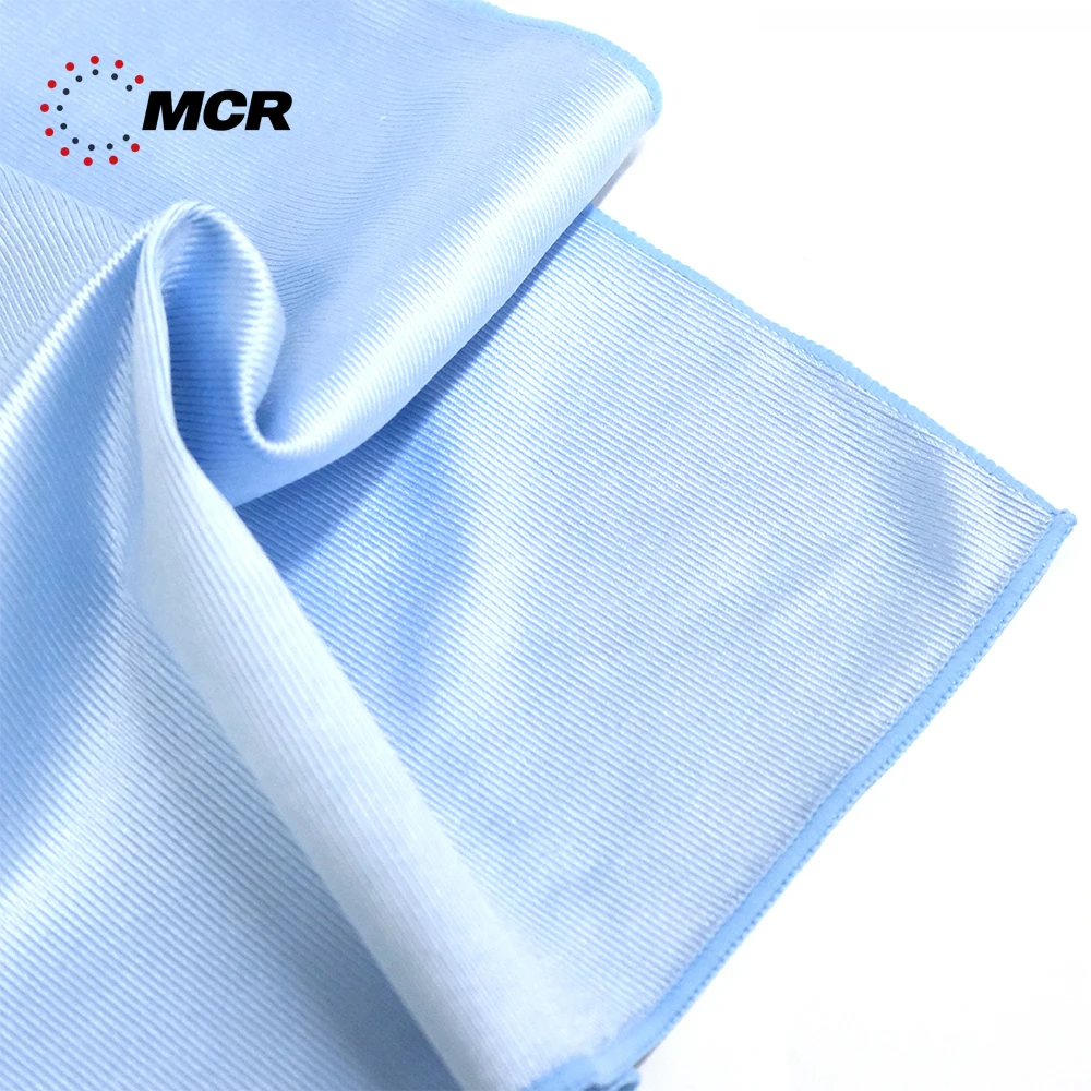 GLASS CLEANING MICROFIBER WINDOW TOWEL 320gsm Household Kitchen Dish High Quality Lint-free Scratch-free Tricot Contructio