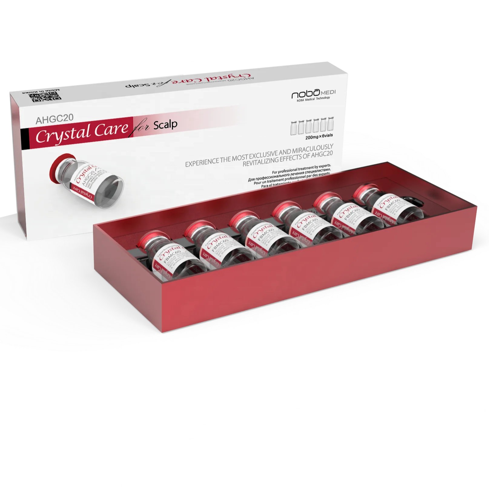 Crystal Care solutions for face and scalp treatments rejuvenate skin and prevent hair loss