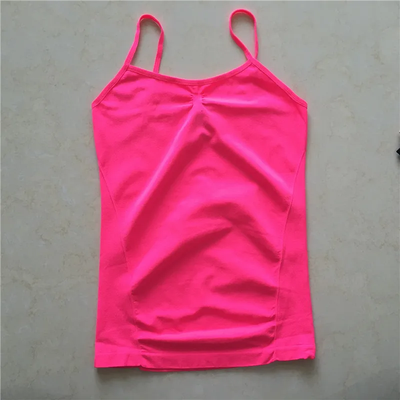 Women Seamless Lady Solid Plain Tank Tops Sweet Candy Color Casual Women Underwear Camisole