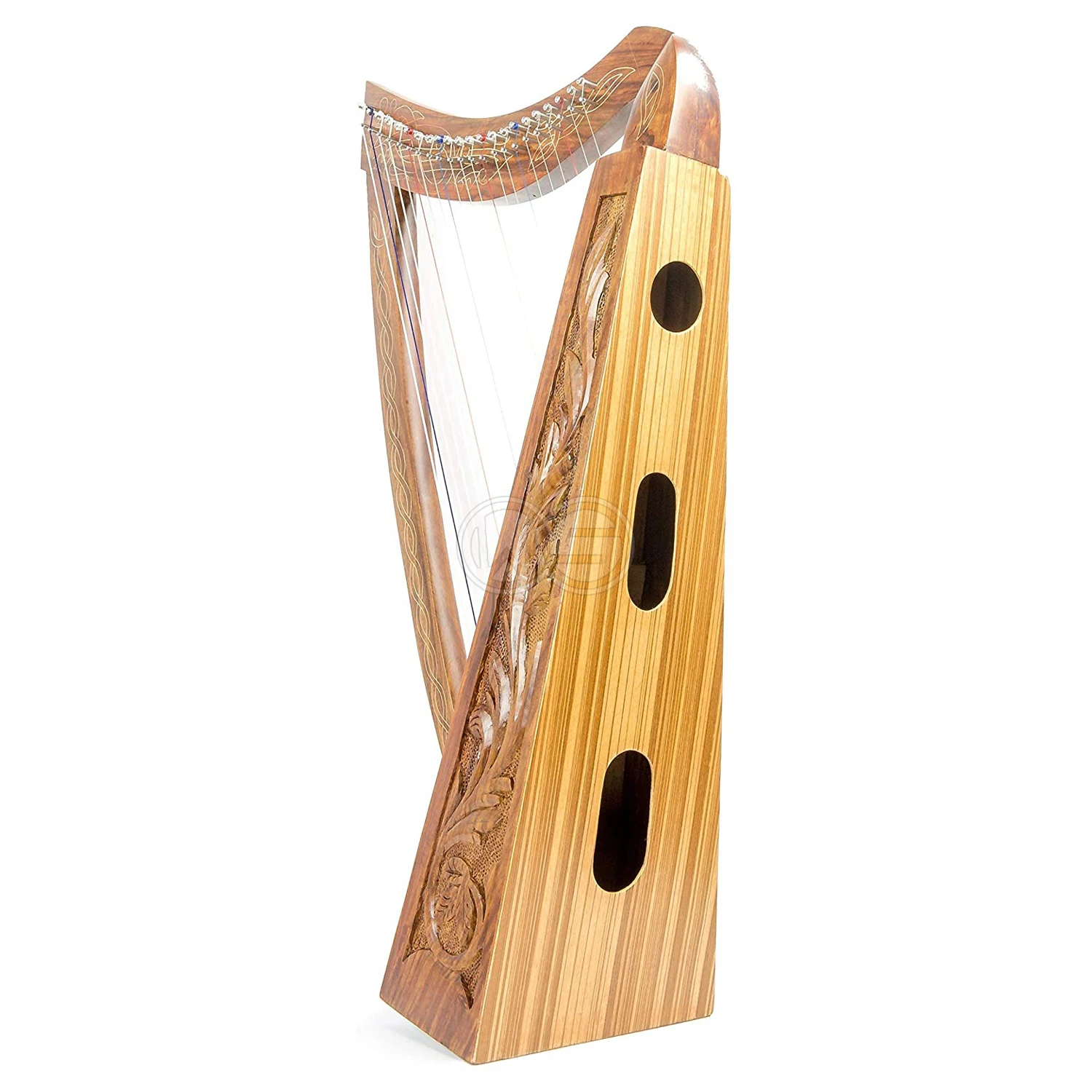Sturgis Musical Instrument 32 String Lever Harp Celtics Irish Style Carrying Bag Strings and Tuner