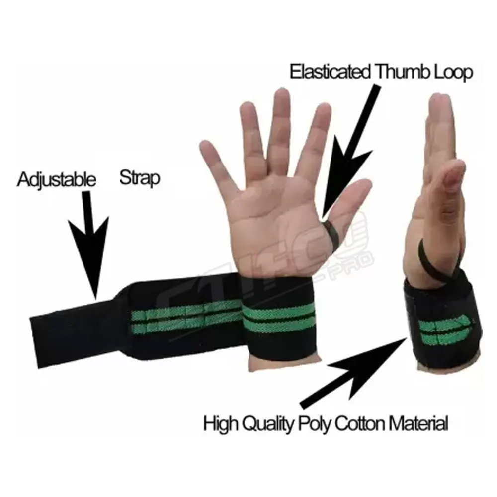 Custom Logo Adjustable Weight Lifting Wrist Straps