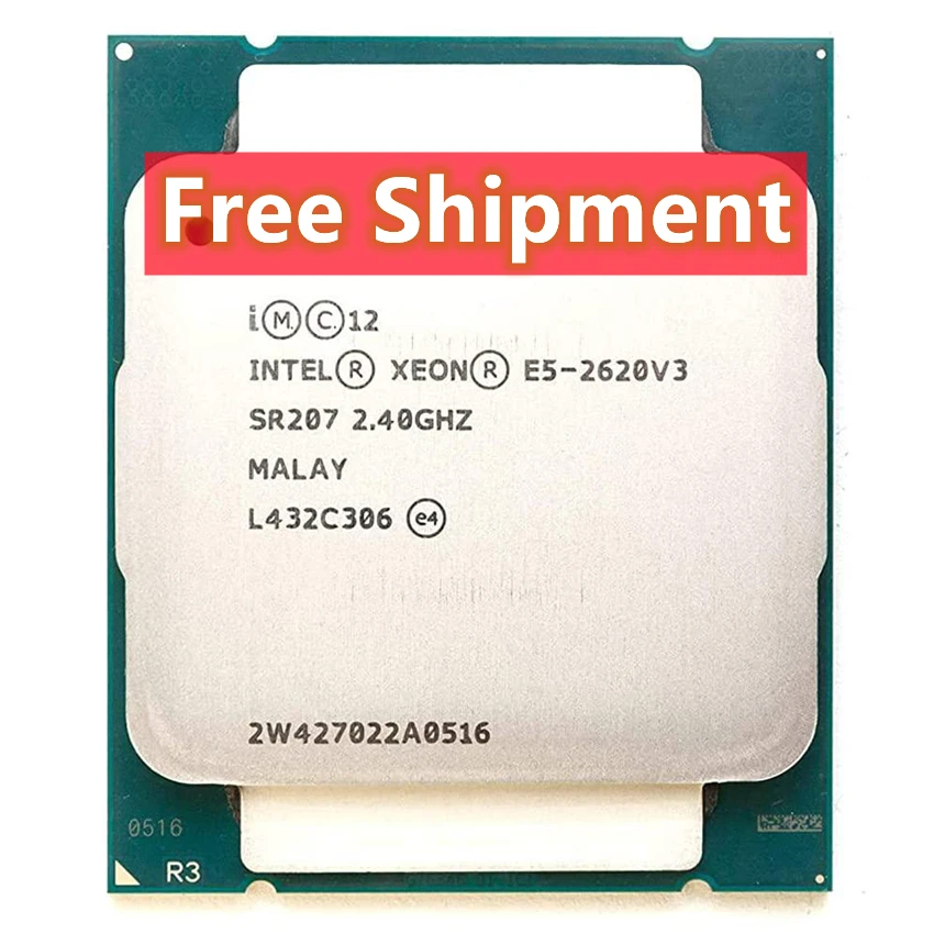 Бесплатная доставка LGA 2011-3 E5 2620 V3 X99 процессор разъем LGA2011v3 Ксеон E5-2620V3 шесть ядер процессора