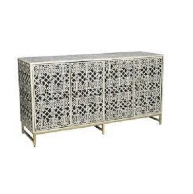 100% High Quality Bone Inlay Cabinet With Drawers Pink Color For Living Room Bone Inlay Cabinet for Kitchen Bedroom