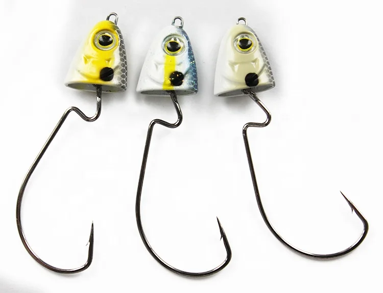 Wholesale Tungsten fishing tungsten bass fishing jig head