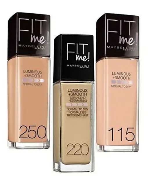 
 Новинка, Матовая жидкая основа для макияжа May-bellines Fit Me, телесного и бежевого цвета, 1 fl.oz  
