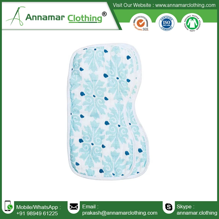 
Designer Cotton Baby Burp Cloths 