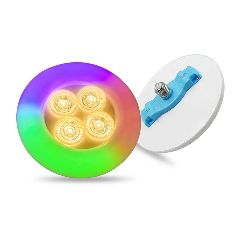 
Amazon Dropshipping 38W 30W Led Round Shape Bulb Lamp RBG Night Light Led Energy Saving Lamp For Lighting 