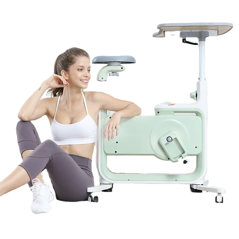 China New arrival gym fitness folding desk exercise bike stationary spinning table bike magnetic resistance