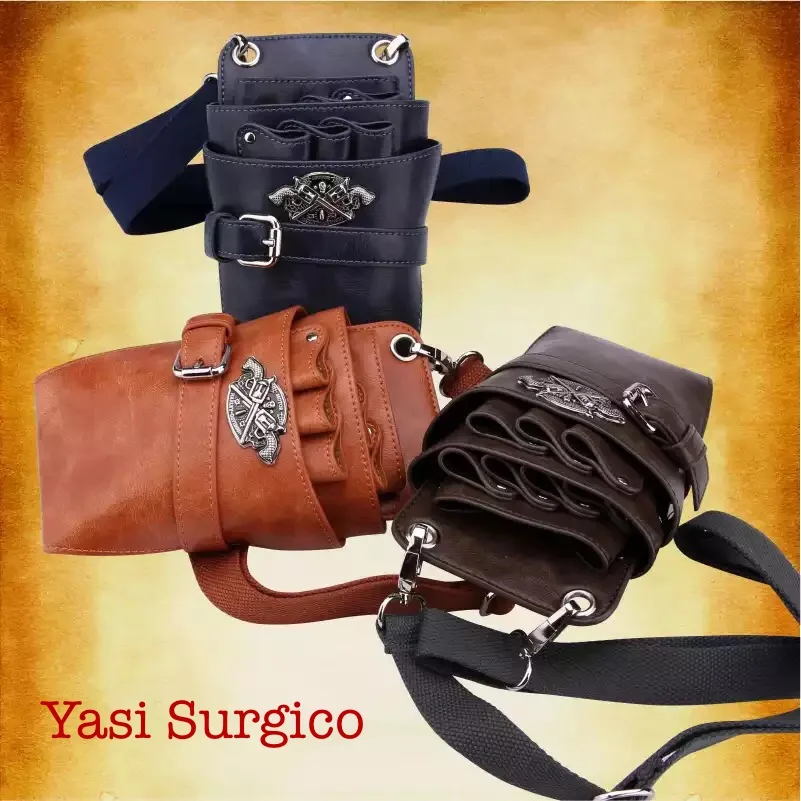 Leather Scissor Hairdressing Tool Holster Pouch Holder Waist Hair Barber Belt Bag