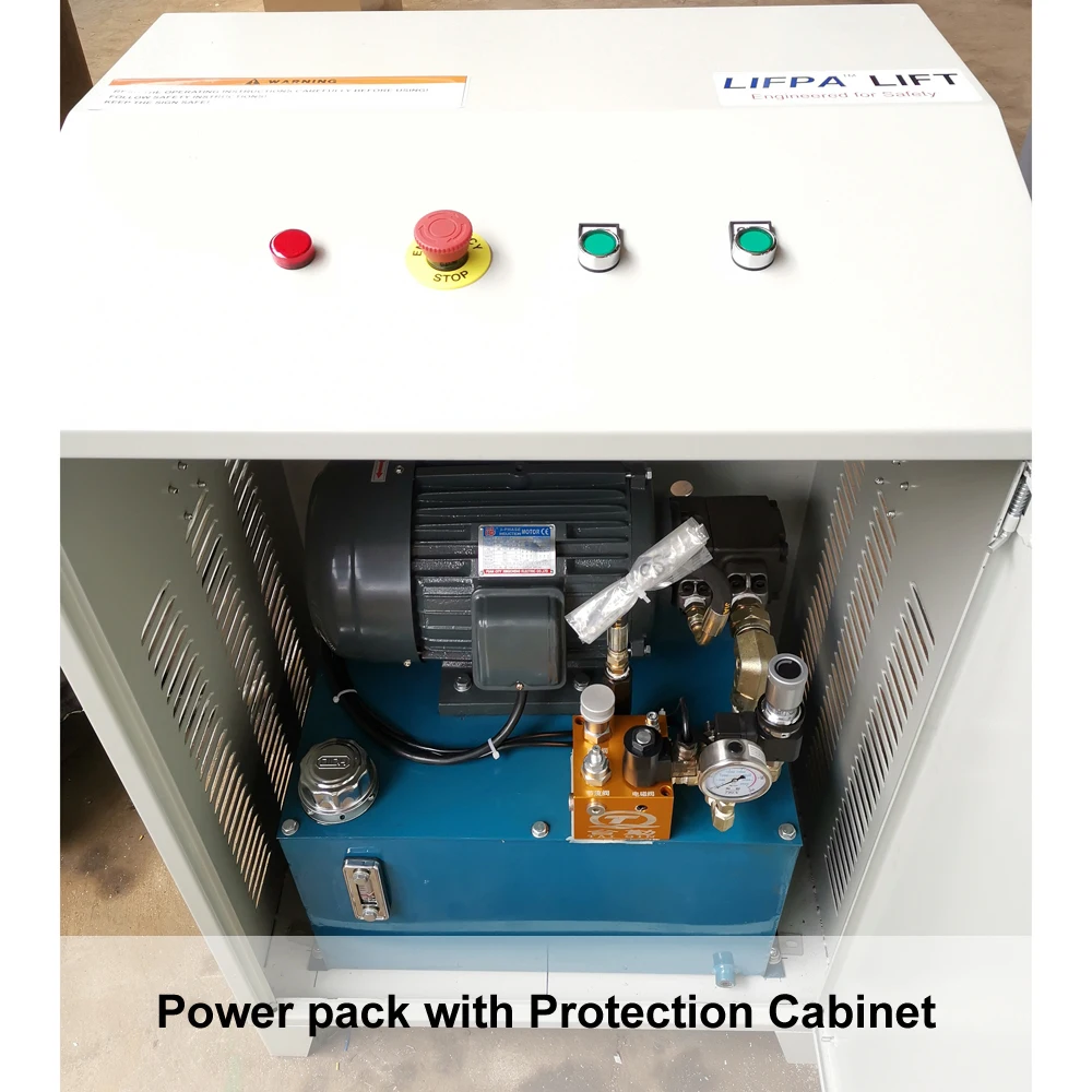 1000 кг Электрический гидравлический грузовой Лифт