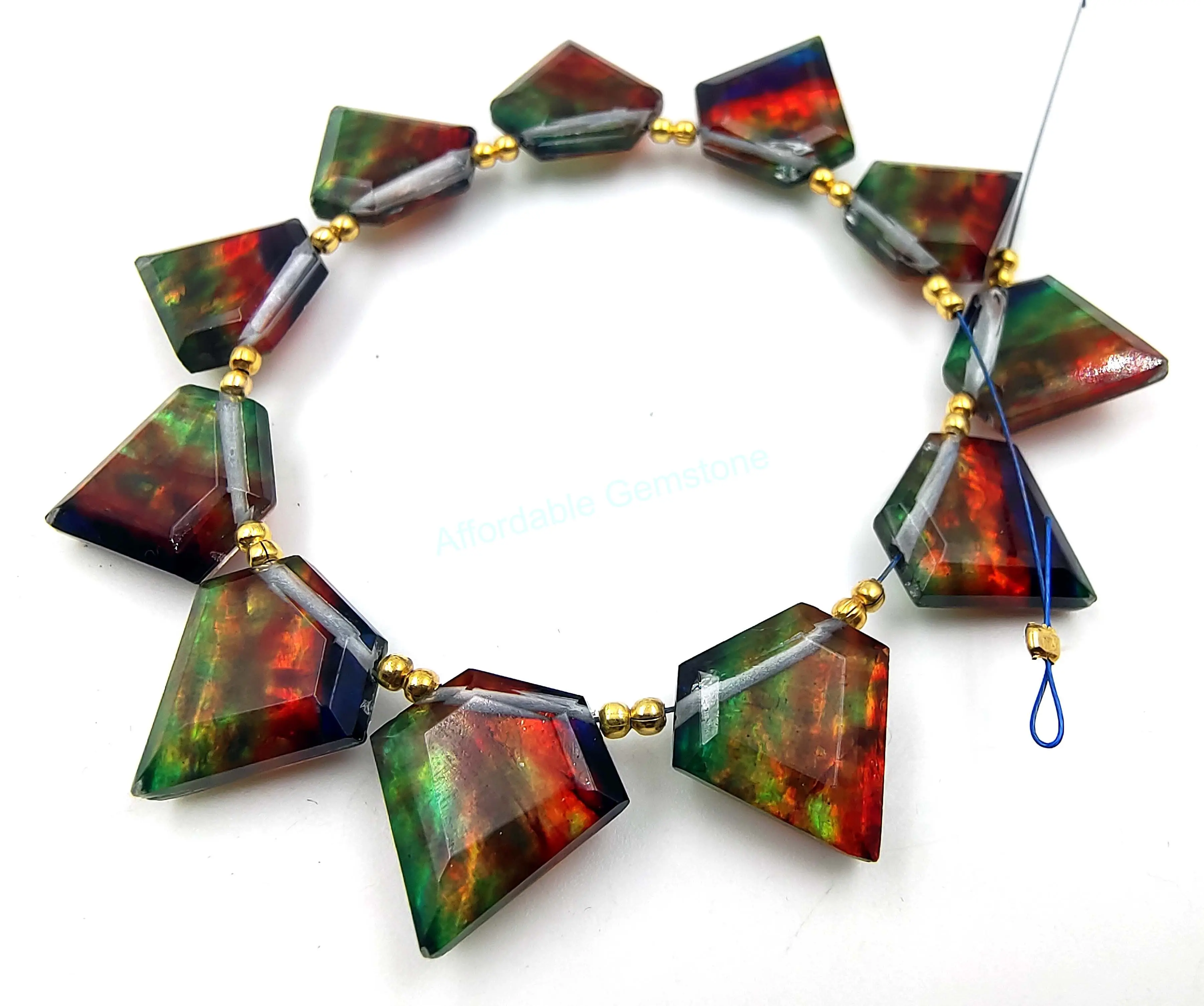 Разноцветные ювелирные изделия в форме алмаза аммолита топ драгоценные камни с гранями оптовая продажа драгоценных камней доступные