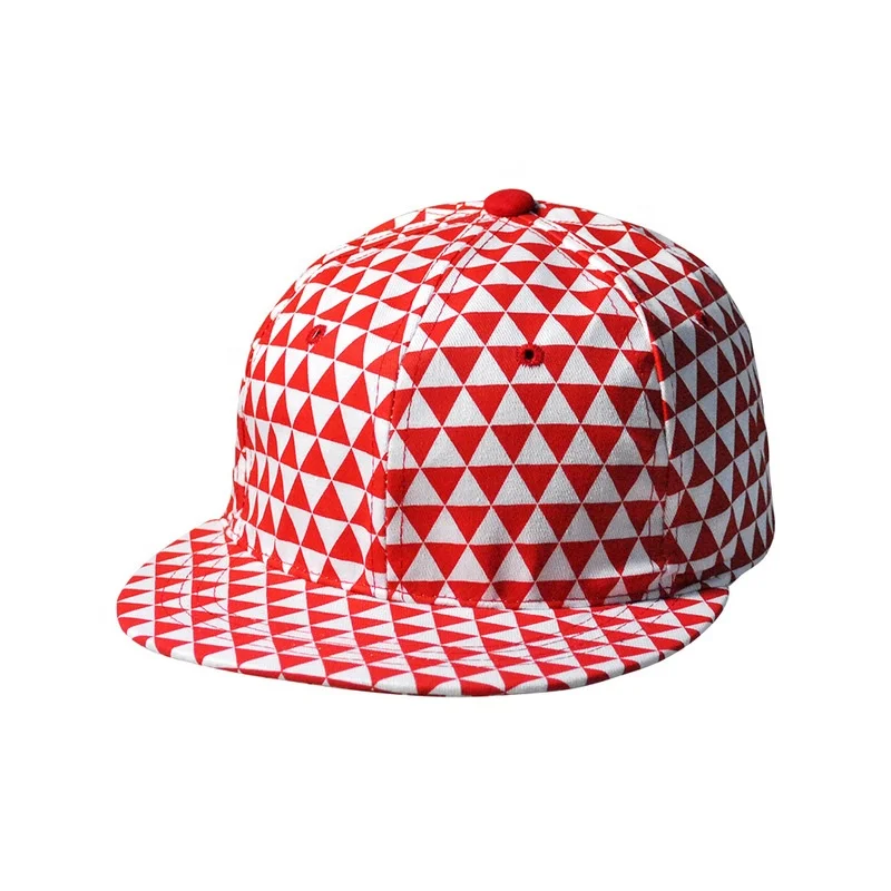 Unisex printed multi color hip-hop adult skull snap back cap