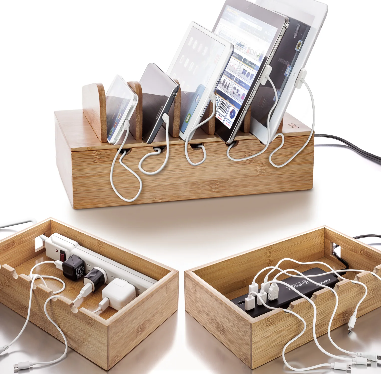 New Cable Storage Box Power Strip Wire Case Anti Dust Charger Socket Organizer Network Line Storage Bin Charger Wire Management