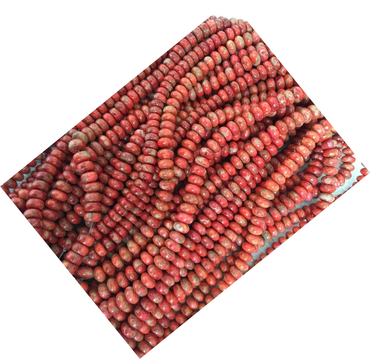 Coral Gemstone Beads Bone Round