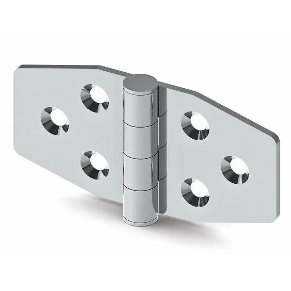 PYM-76382  255 Degree Wholesale High Quality Metal 304 Grade Polished Stainless Steel Butt Hinge Panel Box Machine Doors