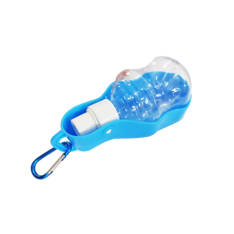 Portable Dog Bottles Plastic Food Grade Leak Proof Puppy Pet Water Bottle Recycling Dispenser Feeder Drinking Bottle With Rope