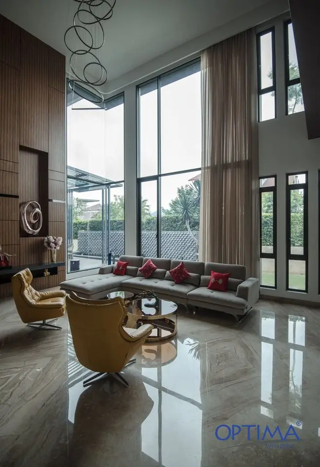  Роскошный высококачественный Строительный Алюминиевый занавес для стен с ламинированным стеклом производство в Малайзии