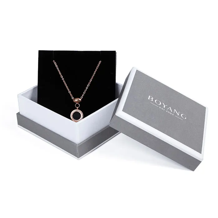 Beautiful Paper square cardboard Packaging Necklace Jewelry box