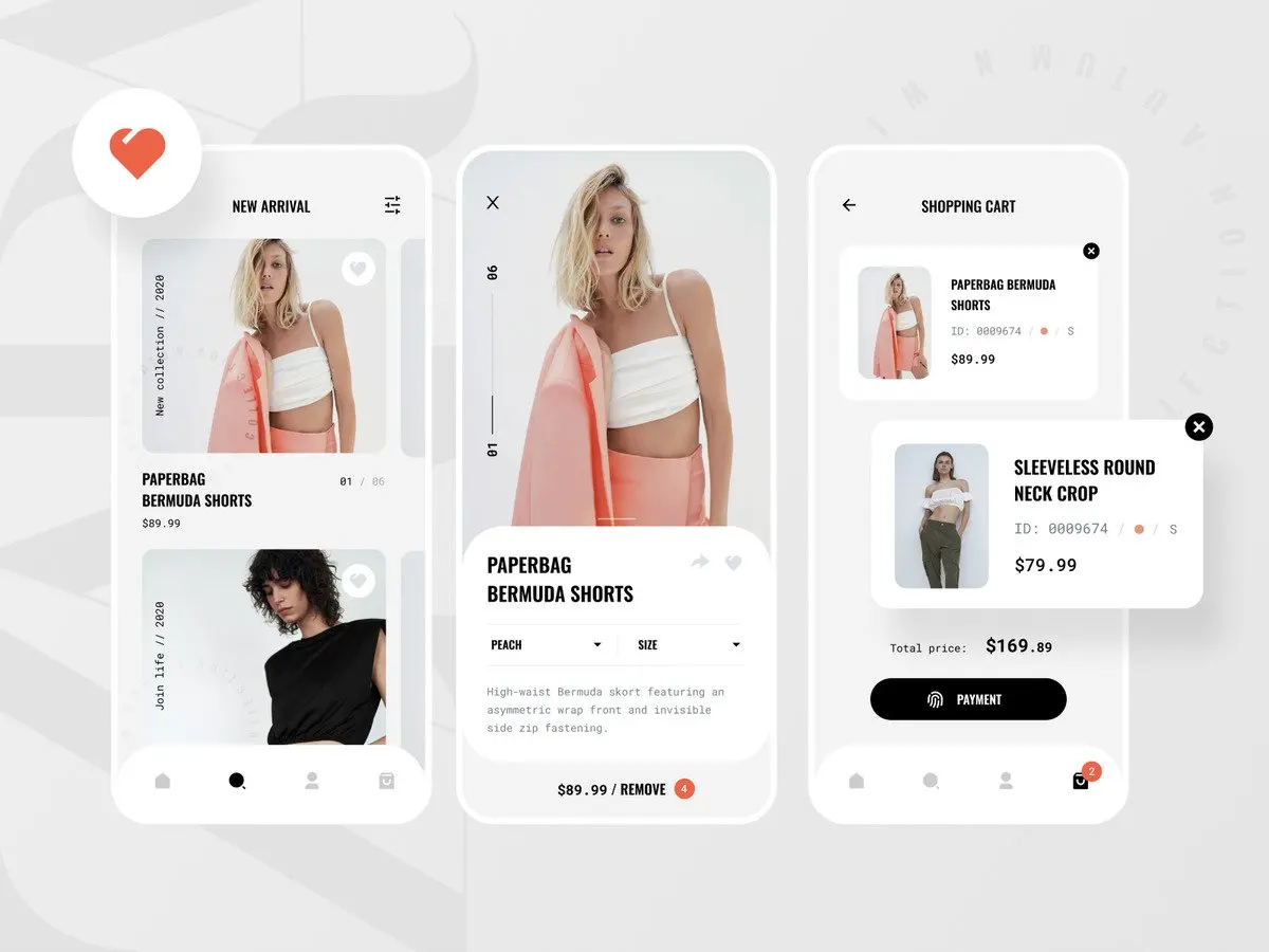 Top Rated Fashion Clothing Ecommerce Mobile App Development Company | B2B B2C Shopping Marketplace Android App design