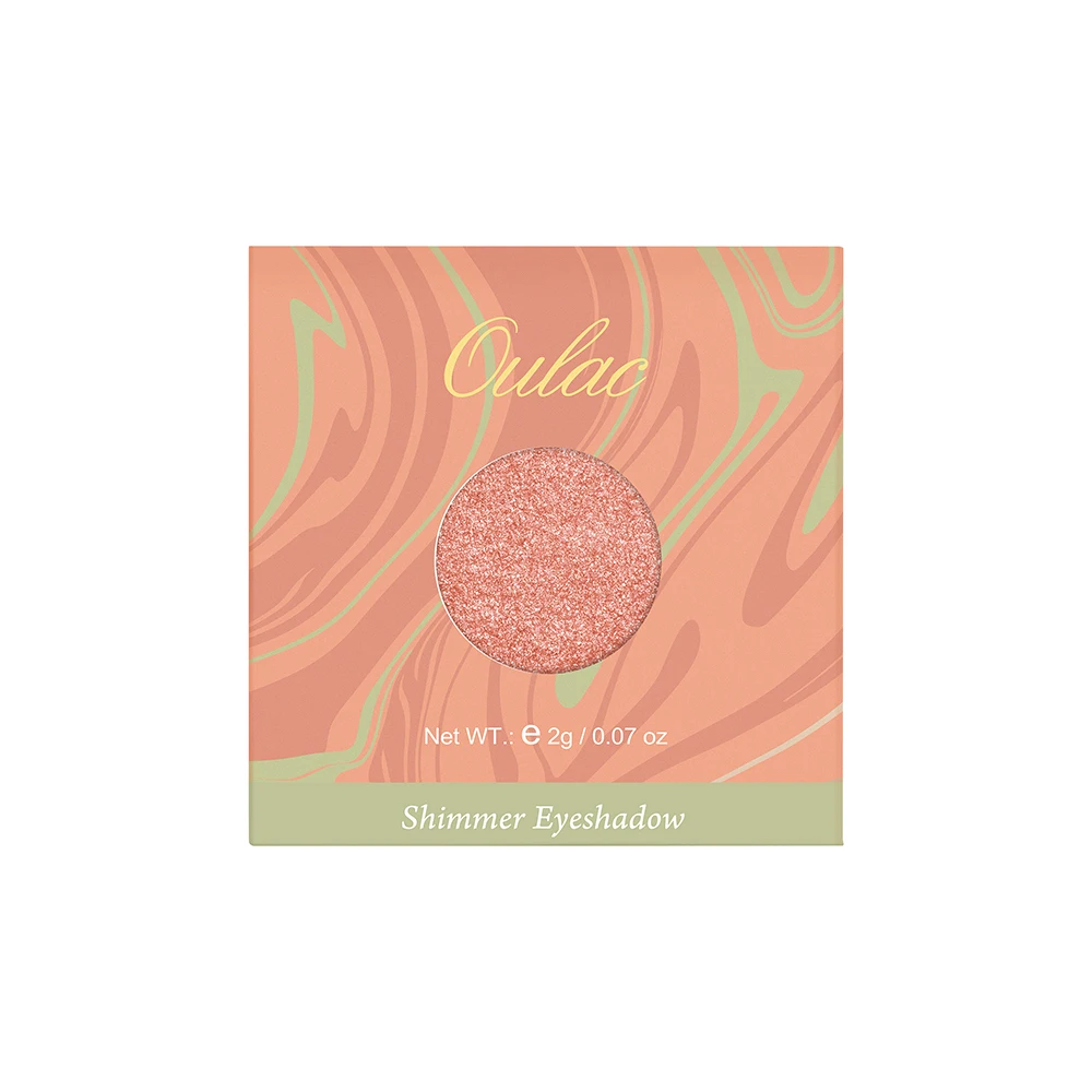 portable  single shimmer metallic eyeshadow palette smooth touch high pigmented